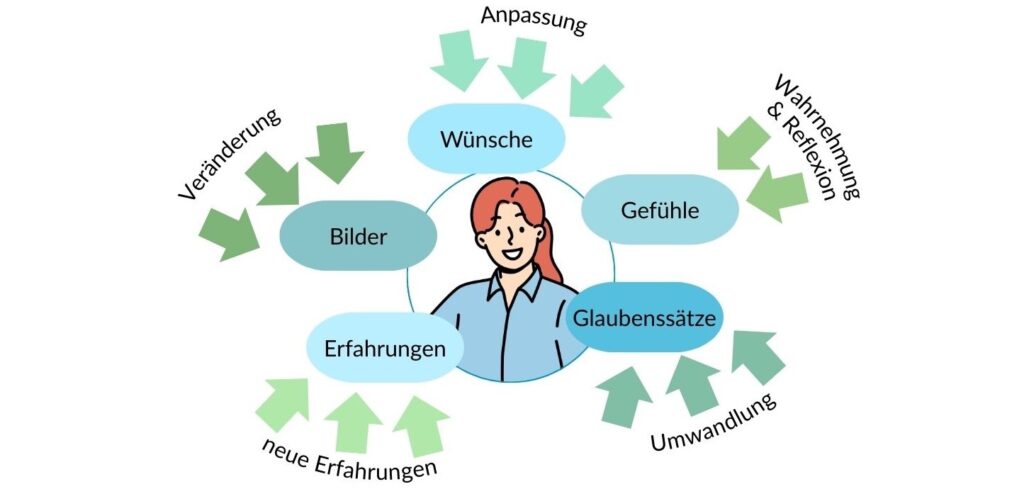 Durch Wissen und Erfahrungen verändern sich unsere Annahmen über die Welt.